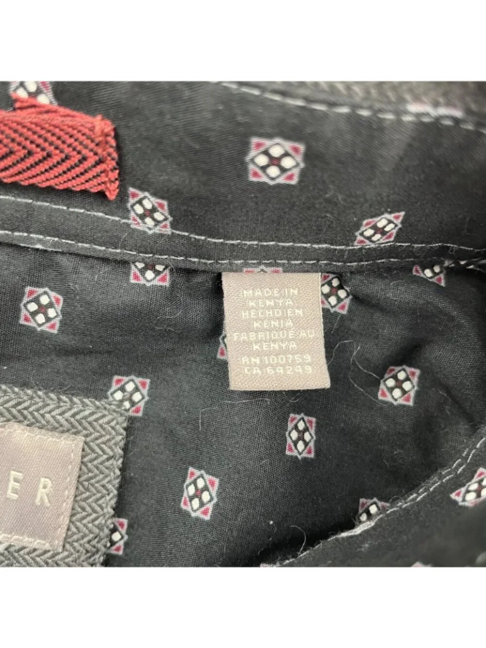 Ted Baker Men's 100% Cotton Flip Cuff Button Shirt Gray Herringbone • XL_4